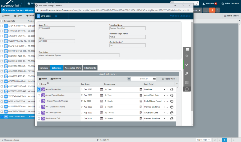 Blue Mountain Streamline scheduling